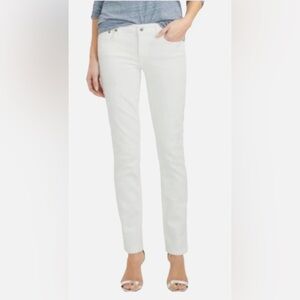 ☀️J. CREW matchstick white straight skinny jeans